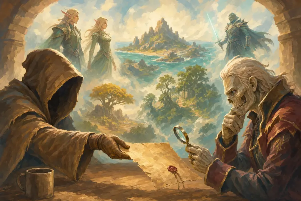 Ein untoter Ermittler prüft einen angeblichen Project Camelot Leak mit Visionen einer Insel, neuer Völker und einer Schwertklasse